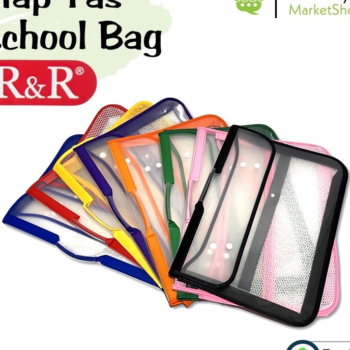 

(ZX㊛/S✉> Map Tas 2 Kancing / School Bag Folio F4 R&R/ siapp.dikirim.