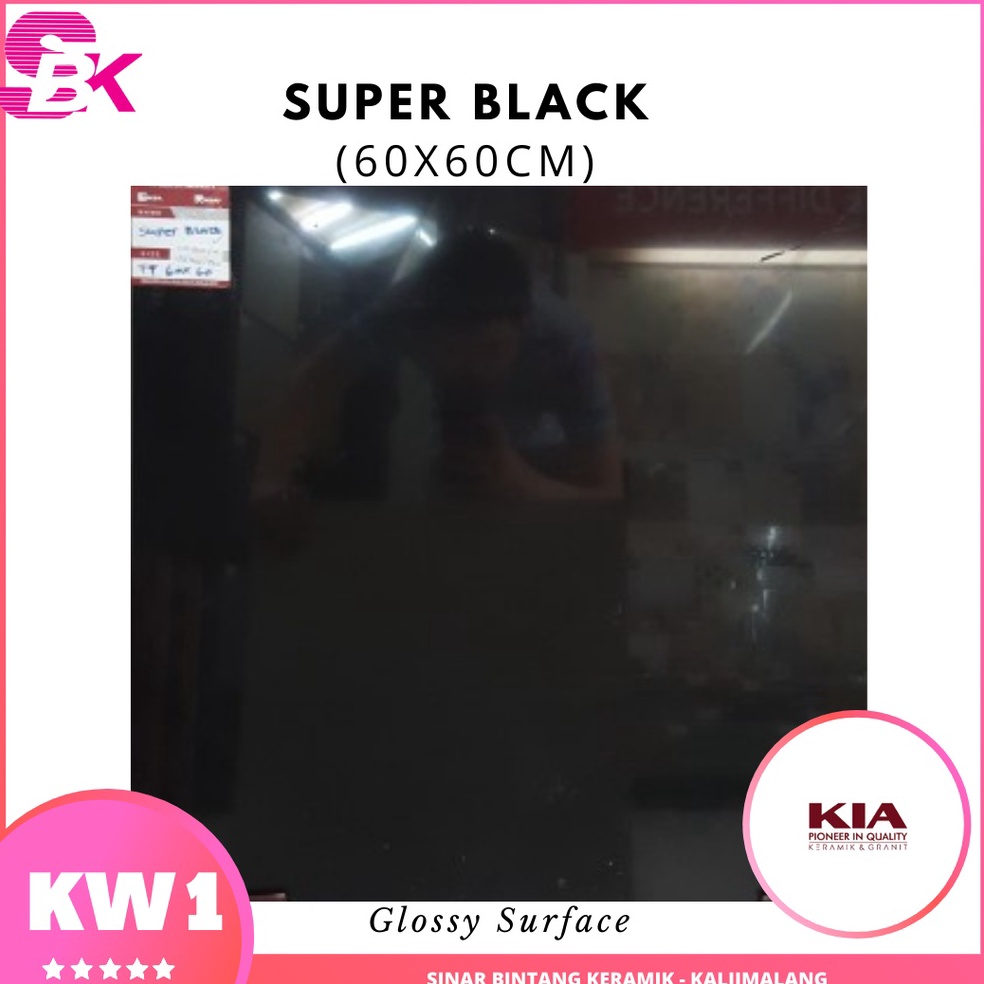 Harga Spesial.. Granit Lantai 60x60 Super Black KIA
