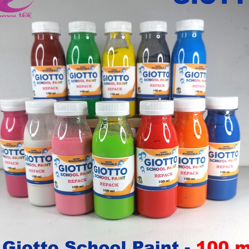 

(T-A✓➤Z) Giotto school paint cat lukis anak giotto SUPER WASHABLE 100ML/ trending..