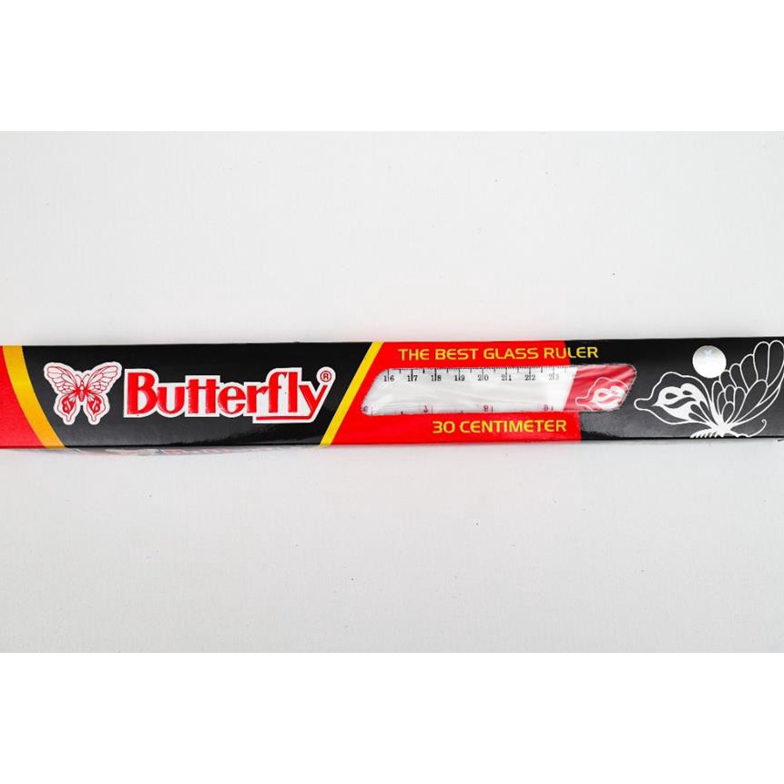 

[☛ B✮15M] Penggaris Butterfly 30cm (12Pc s)/ amanahh..