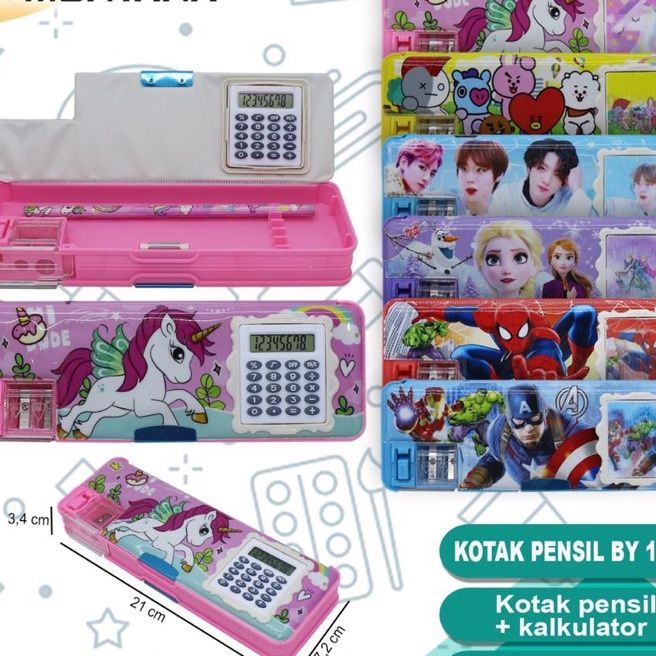 

(I-N㊚➛Q) kotak pensil ada kalkulator makin praktis gratis isi pensil/ pasti.dikiriim..!