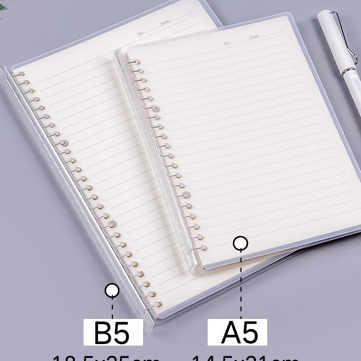 

[A8»/R❦> DAY7 Binder A5 / B5 isi 70 lembar simpel elegan pengait tarik buka tutup kreatif lucu / buku catatan- paling.laris.!