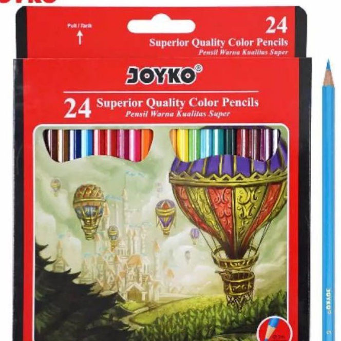 

(㊠㊛E5 O) Pensil Warna Joyko 24 Panjang CP - 101 / (1set) / paasti.dikirim..