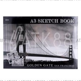 

[Z-L❣☀P) Buku Gambar / Sketsa Kiky A3 50 Lembar/ berkualitas.!!