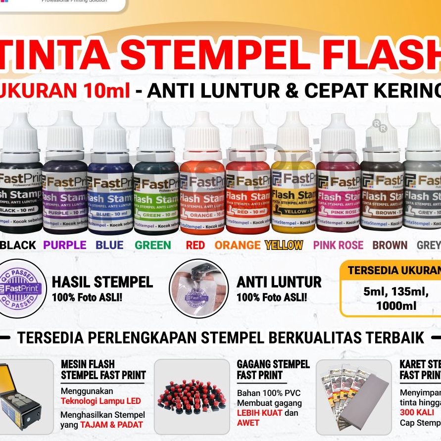 

GMJK8858 [PROMO SALE!!!] Fast Print Tinta Stempel Flash Ink 10 ML
