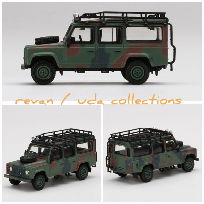 DISKON SPESIAL MINIGT MINI GT 237 LAND ROVER DEFENDER 110 MILITARY CAMOUFLAGE TERLARIS