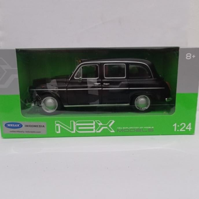 PROMO DIECAST MOBIL LONDON TAXI AUSTIN FX4 WELLY 1:24 MAINAN KOLEKSI MURAH TERBARU