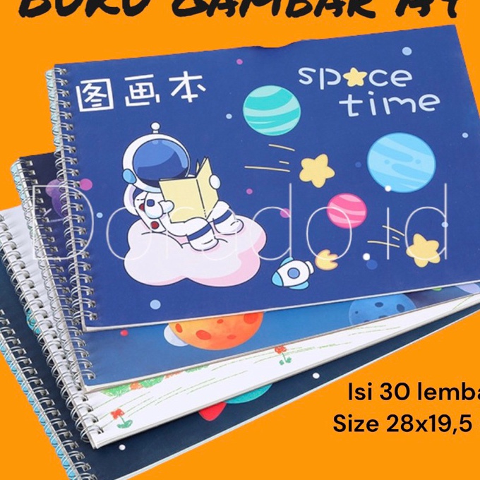 

(UN❤/O✯] Drawing Book / Buku Gambar Ring A4 Karakter/ paasti.dikirim.!!
