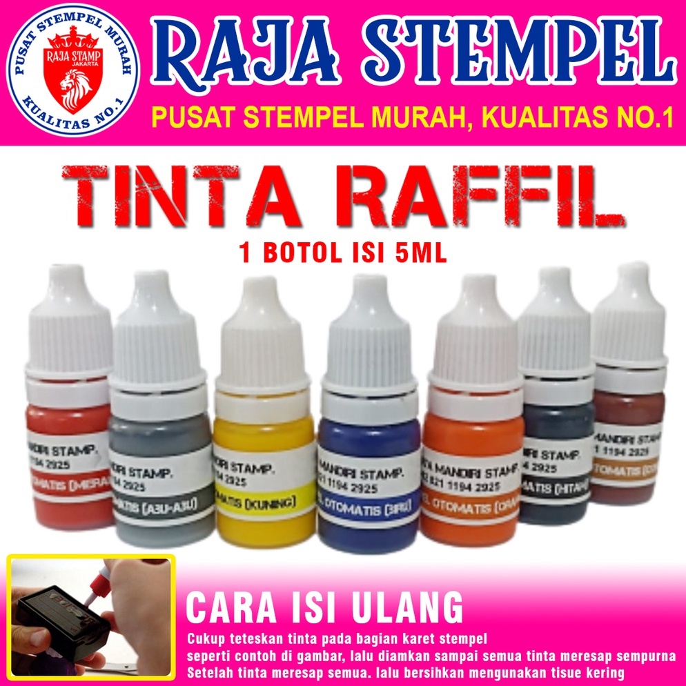 

BARU Tinta Raffil Stempel Otomatis /Botol 5ml