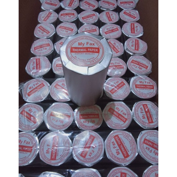 

[CODE BARANG 165DGW] KERTAS SETRUK THERMAL UKURAN 80mm x 40mm Paket 10 roll/pcs 88