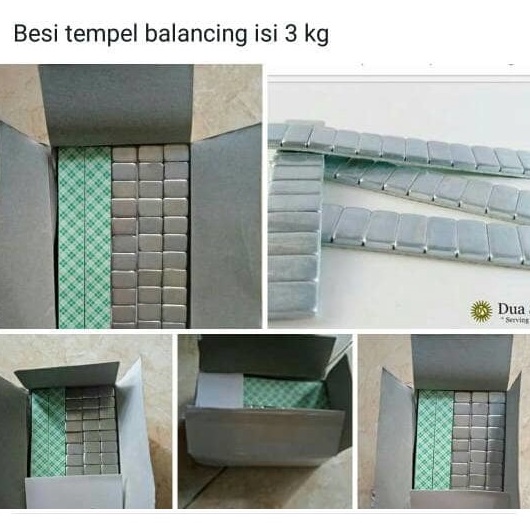 

42 Besi tempel balancing isi 50 pcs 3 kg Besi balancing besi timah tempel 6388