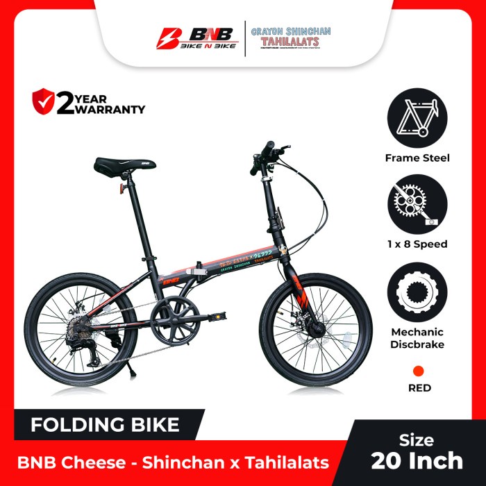 Folding Bike Bnb Cheese - Shinchan X Tahilalats $12
