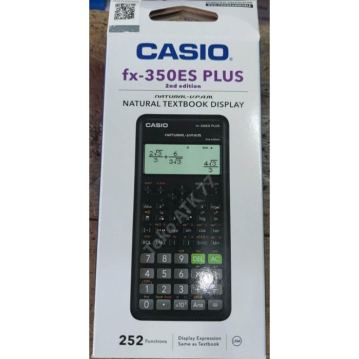 

Kalkulator Sin Cos Akar Scientific Casio Fx-82Es Plus Bk Sma Kuliah