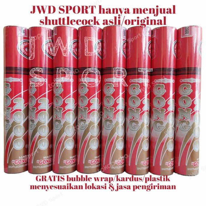 Shuttlecock Gong 2000 Merah - Kok Gong 2000 Merah