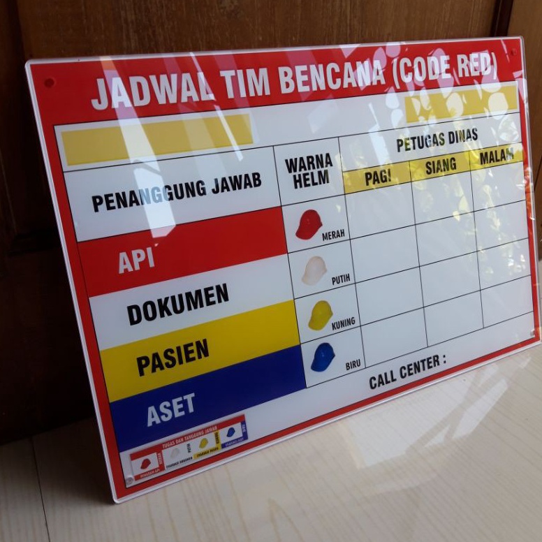 

[KODE D9V4] Jadwal Tim Bencana (CODE RED) Papan Siaga Bencana