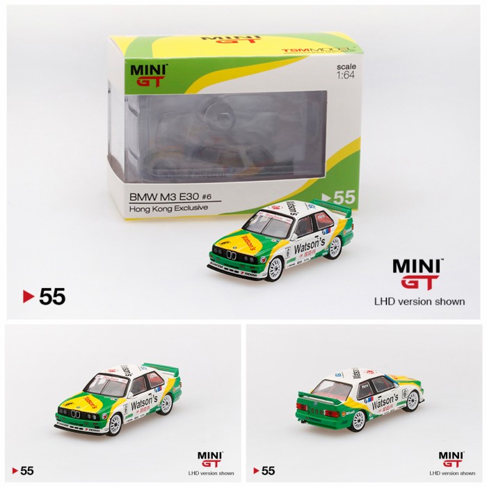 MUST HAVE MINI GT MINIGT BMW M3 E30 #6 1991 GUIA RACE MACAU HONG KONG EXCLUSIVE TERBARU