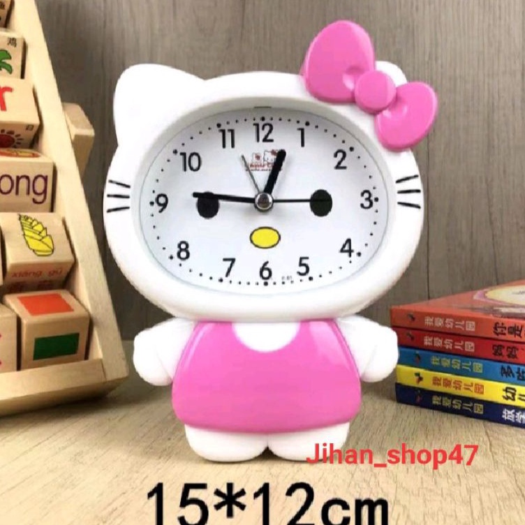 ` tg Jam Weker Anak Karakter Hello Kitty Doraemon Alarm Clock ✾