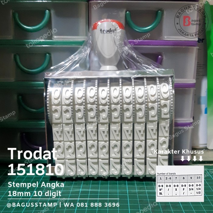 

Bestseller Stempel Angka Manual 10 Digit 18Mm Trodat 151810