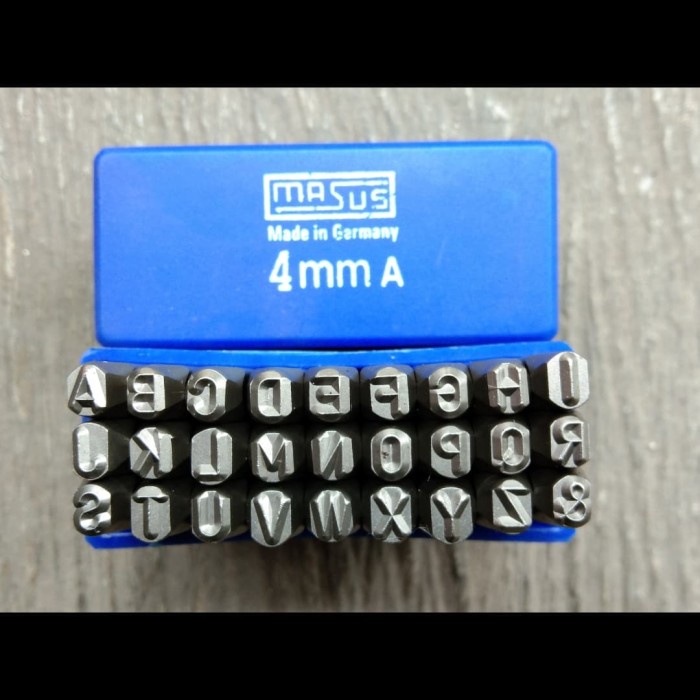 

Bestseller Ketok Huruf (A-Z) Ukuran 4Mm / Letter (A-Z) Stamp Punch Merk Masus
