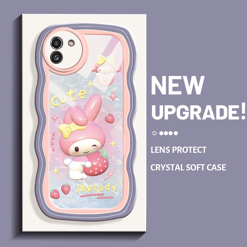 Casing Ponsel untuk Samsung A03 Core A03s A02s M02s A02 M02 S8 Plus S9 Plus Case kartun berkilau luc
