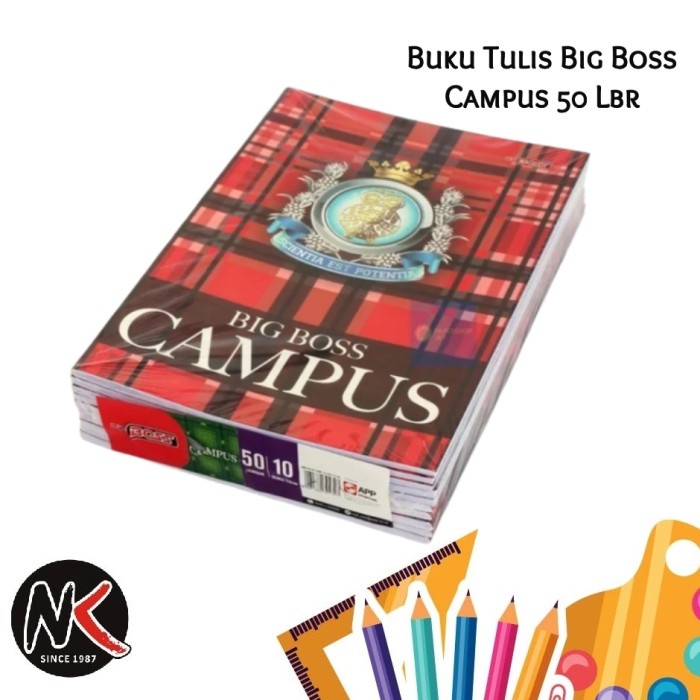 

BUKU TULIS BIG BOSS CAMPUS 50 LEMBAR