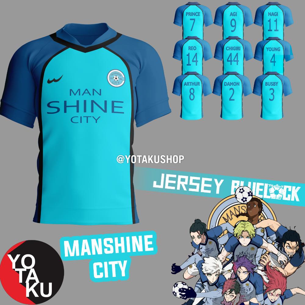 SALE Jersey Anime Cosplay Blue Lock Team Manshine Seri 2 Nagi Chigiri bayar ditempat