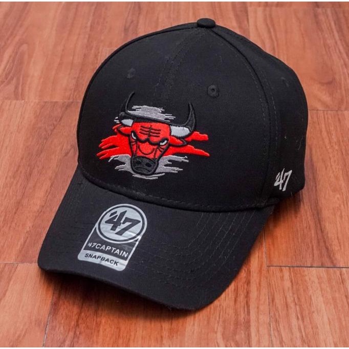 Topi Bulls Baseball Pria Topi NBA Import Mirror ORI