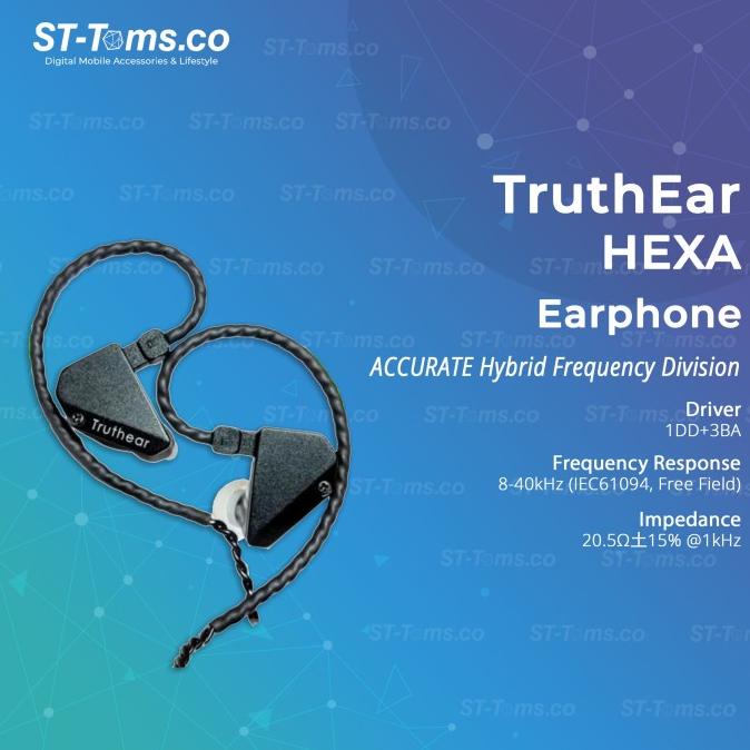 TruthEar Hexa 1DD + 3BA Hybrid Driver In Ear Monitor Earphone