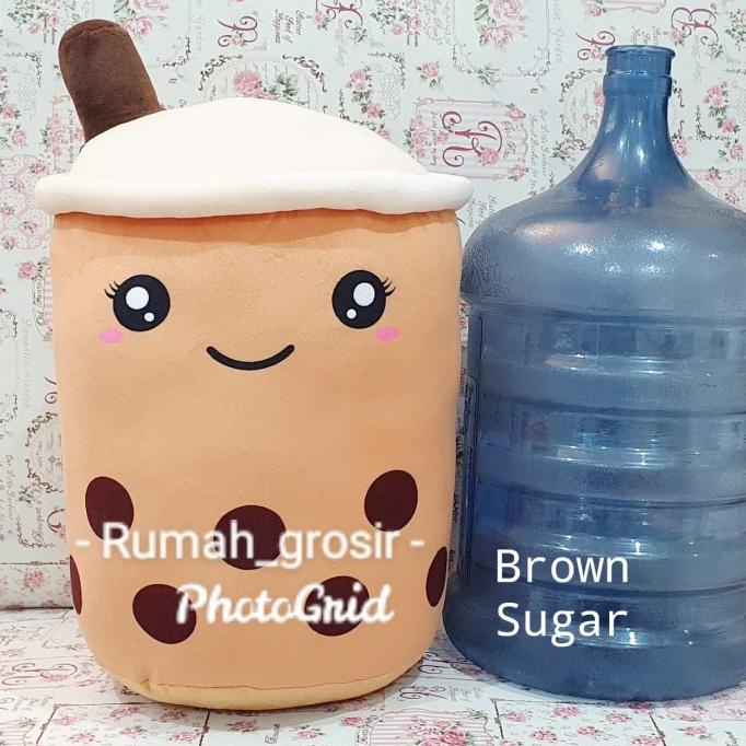 Boneka Bubble Boba Brown Sugar Milk Tea Ukuran Jumbo