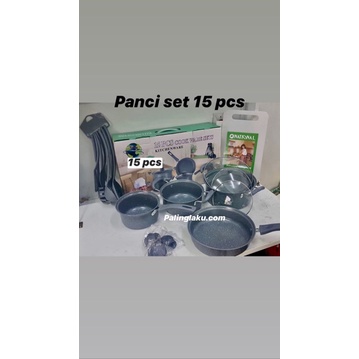 Panci Set 15 Pcs -Cooare Set + Spatula+ Talenan