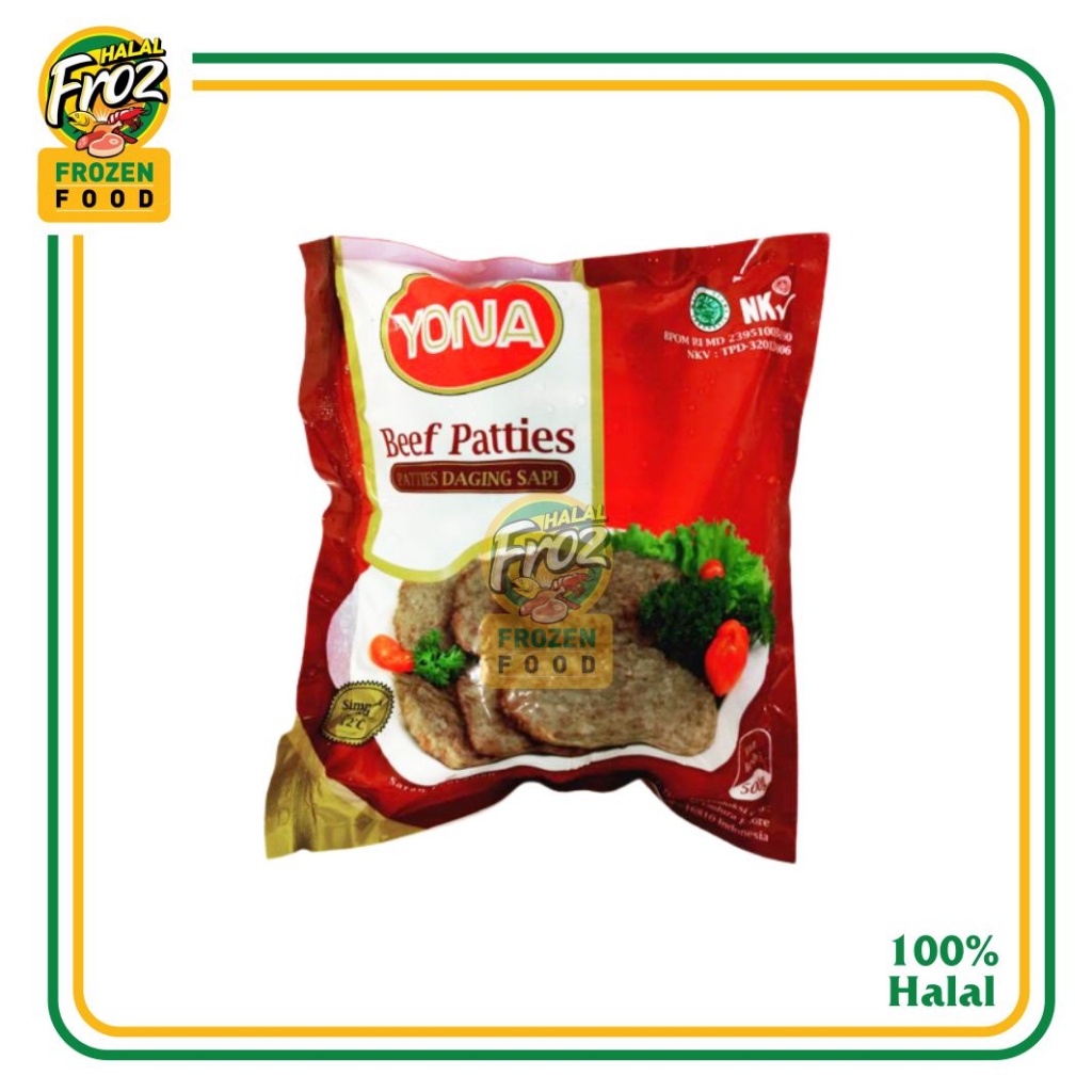 

Beef Patties Daging Sapi Yona 500gram HFPRS