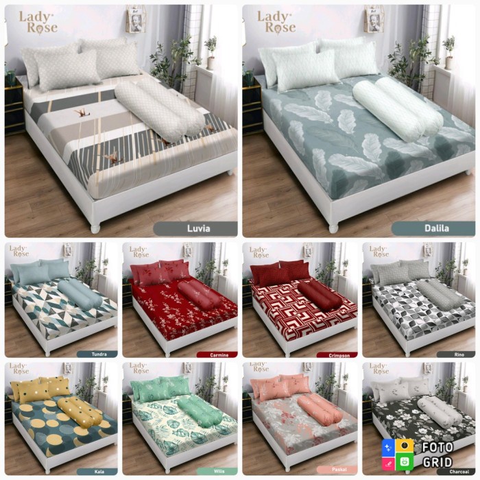 Sprei Lady Rose Queen 160X200/Sprei Lady Rose King 180X200/ Lady Rose