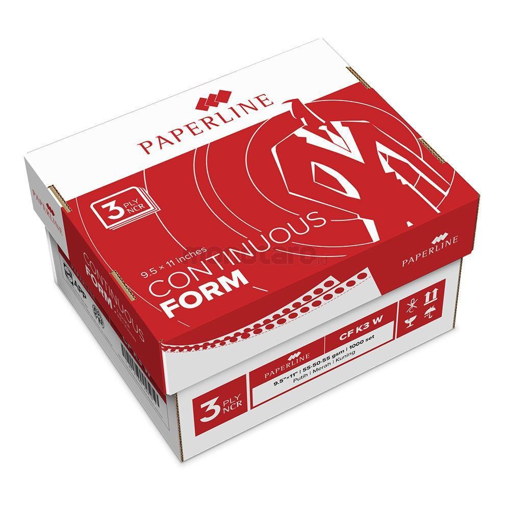 

(DUS) KERTAS KOMPUTER CONTINUOUS FORM 3 PLY 9,5 X 11 - PAPERLINE CF K3 W
