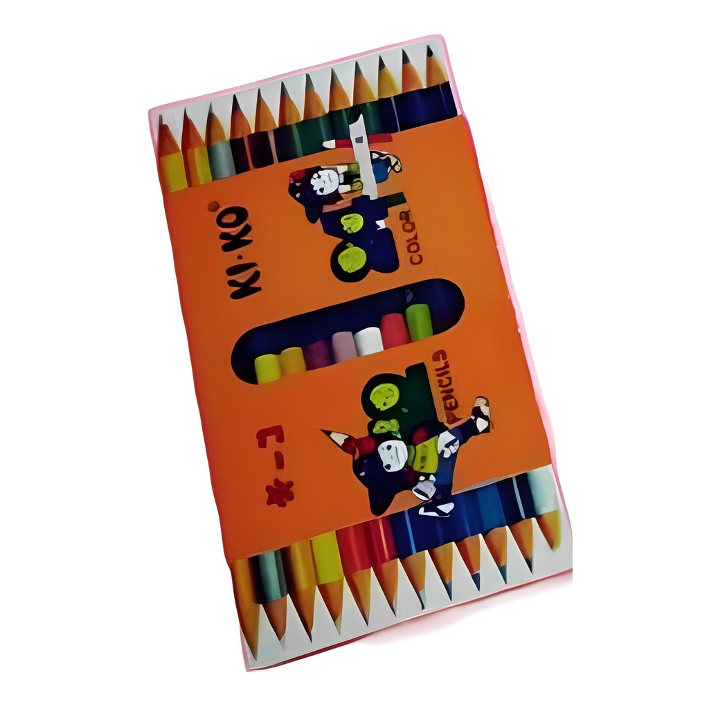 

PENSIL WARNA PANJANG DOUBLE COLOR 12 PENSIL 24 WARNA - KIKO