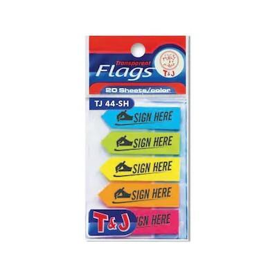 

STICKY NOTES / MEMO PEMBATAS - SIGN HERE FLAGS T&J