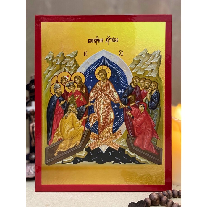 KEBANGKITAN TUHAN KITA YESUS KRISTUS - IKON ORTHODOX DAN KATOLIK