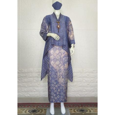 Setelan Batik Wanita Viscose Semi Sutra Model Blouse Modern Set Rok