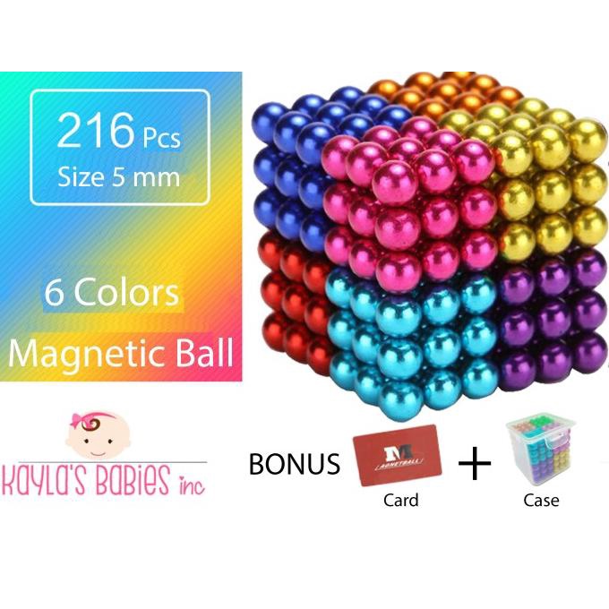 Magnet Ball 5Mm 216 Pcs Magnetic Bola Magnet Cube