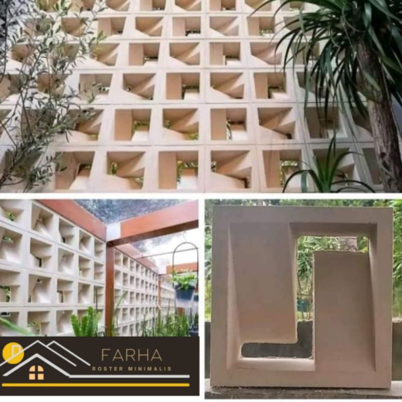 roster beton minimalis/loster beton/roster dingding & pagar