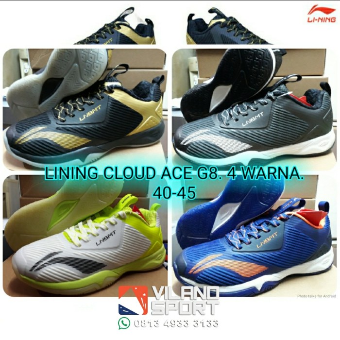 [Best Seller] Sepatu Badminton Lining Cloud Ace 8 Diskon