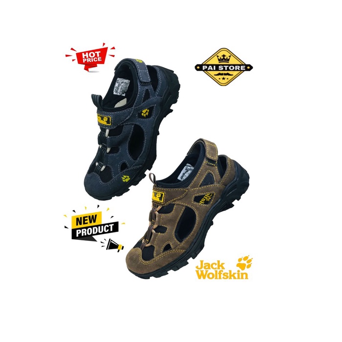 Sepatu Sandal Gunung Pria Jack Wolfskin Sepatu Sepada MTB Hiking/GOWES