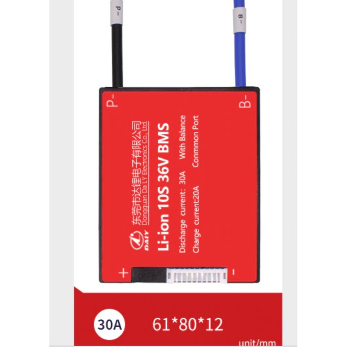 36 volt BMS 10S 30 A