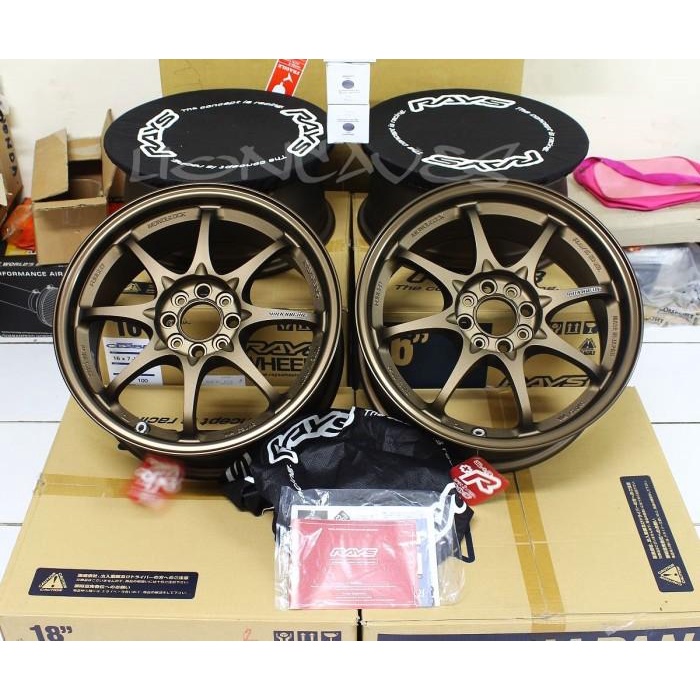 [[[ PROMO ]]] Original Volk Rays CE28 R16 Inch PCD 4 x 100 7JJ +42 - Bronze