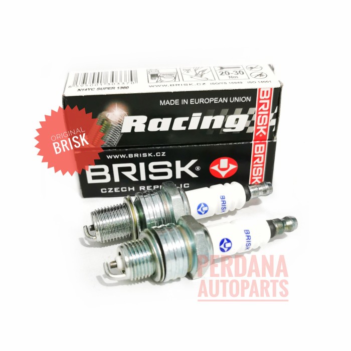 Busi BRISK Racing Copper Motor 2Tak Drat Panjang / Pendek Original star nice
