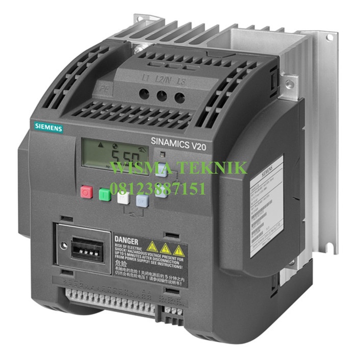 NEW SERIES INVERTER SIEMENS 3P 7.5 KW SINAMICS V 20 6SL3210-5BE27-5UV0 ORIGINAL TERBARU