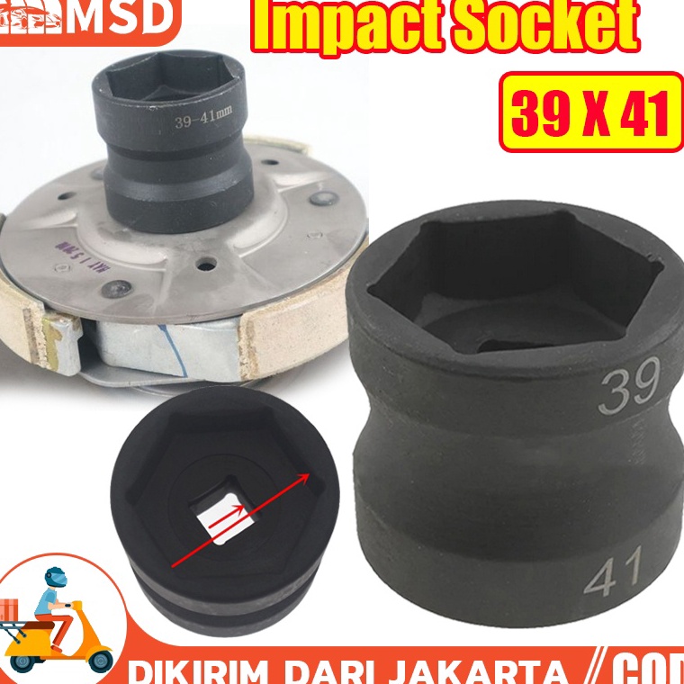 Terlaris MATA KUNCI SOK CVT 39 X 41 Pendek Mata Kunci Shock Impact / Impact Socket kunci shock 39 41