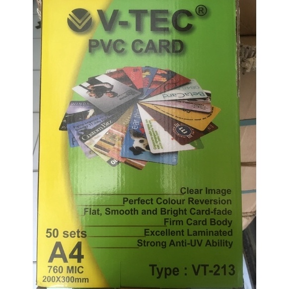 

Miliki Juga PVC ID CARD MERK AMANDA; V-TRO; VTEC / 50 SET E7H