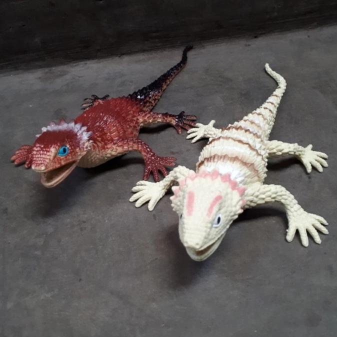 Mainan Kadal Iguana Tokek Karet Ukuran Besar