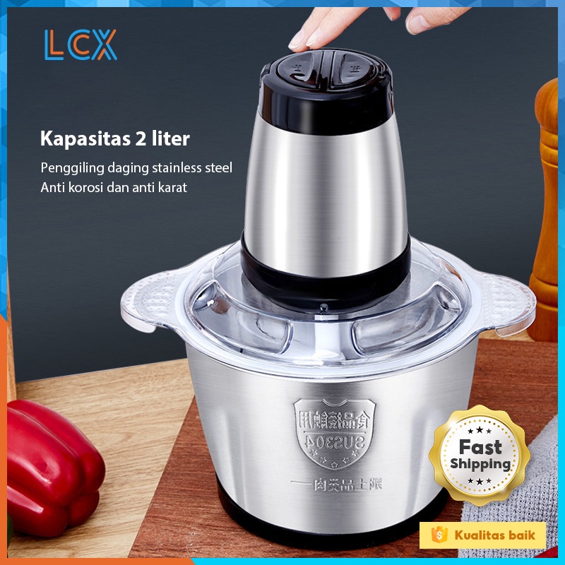 Food Coper Gilingan Bumbu Meat Grinder Blender Daging Chopper Penggiling Elektrik Serbaguna Lcx Blen