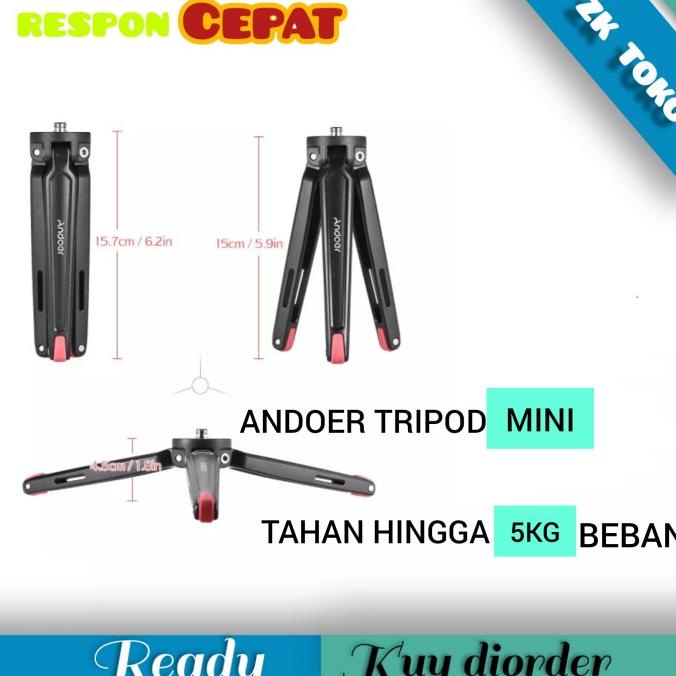 Mini Handheld Tripod Stand Holder Kamera Sony Universal Andoer